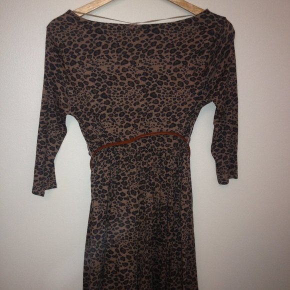 *Clearance* NWT Zara TRF Leopard Print Belted Dress Size Medium - Picture 4 of 4